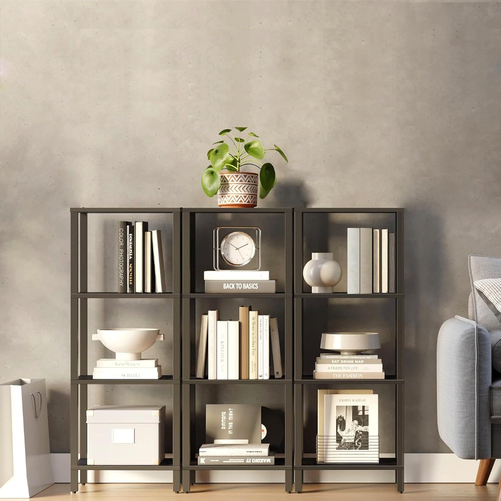 Bookshelf, Black, 14.5" wide, view 6