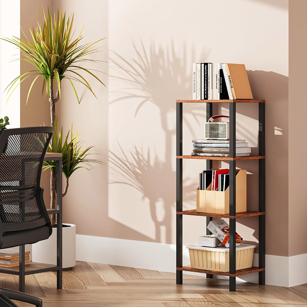 Bookshelf, Brown, 14.5" wide