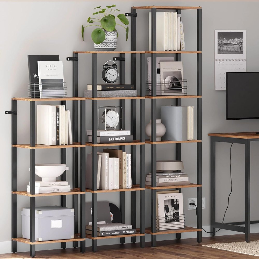 Bookshelf, Brown, 53.2" tall, view 5