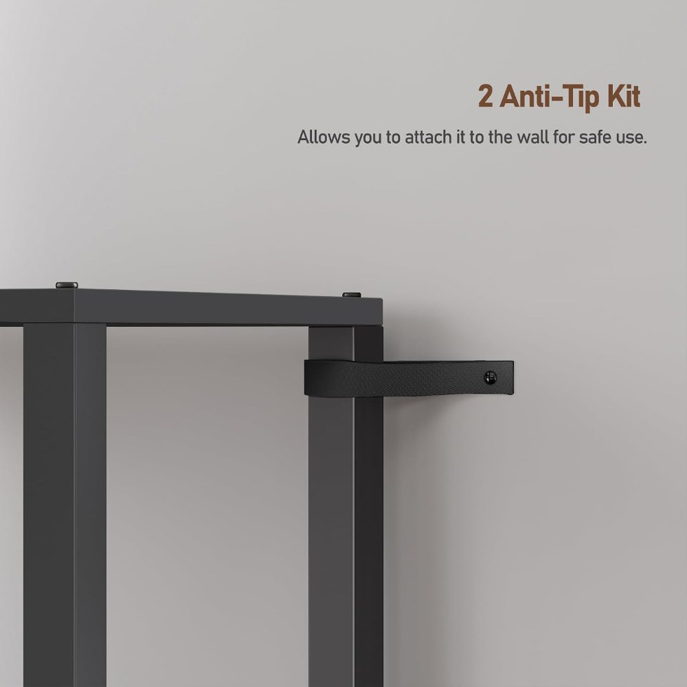 Bookshelf, Narrow, Black, view 7