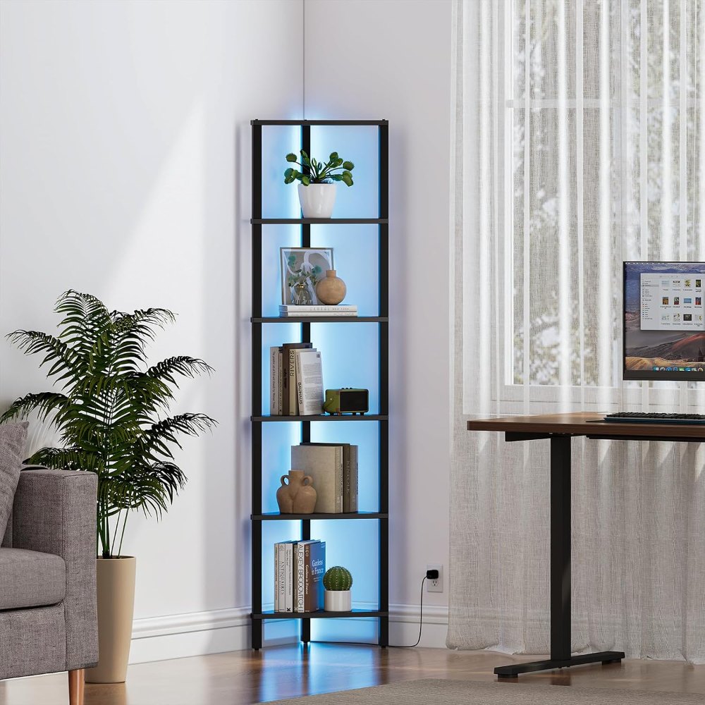 Corner Shelf, Black, detail 8