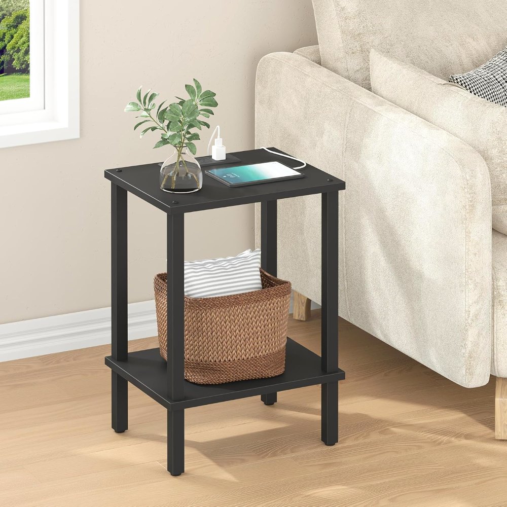 End Table, Black, 21.7" wide, view 2