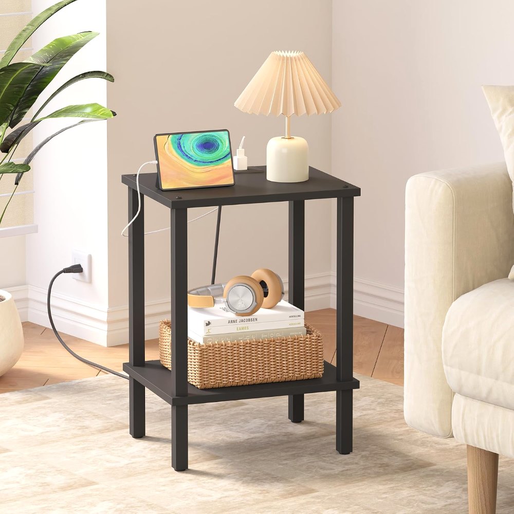 End Table, Black, 21.7" wide, detail 8