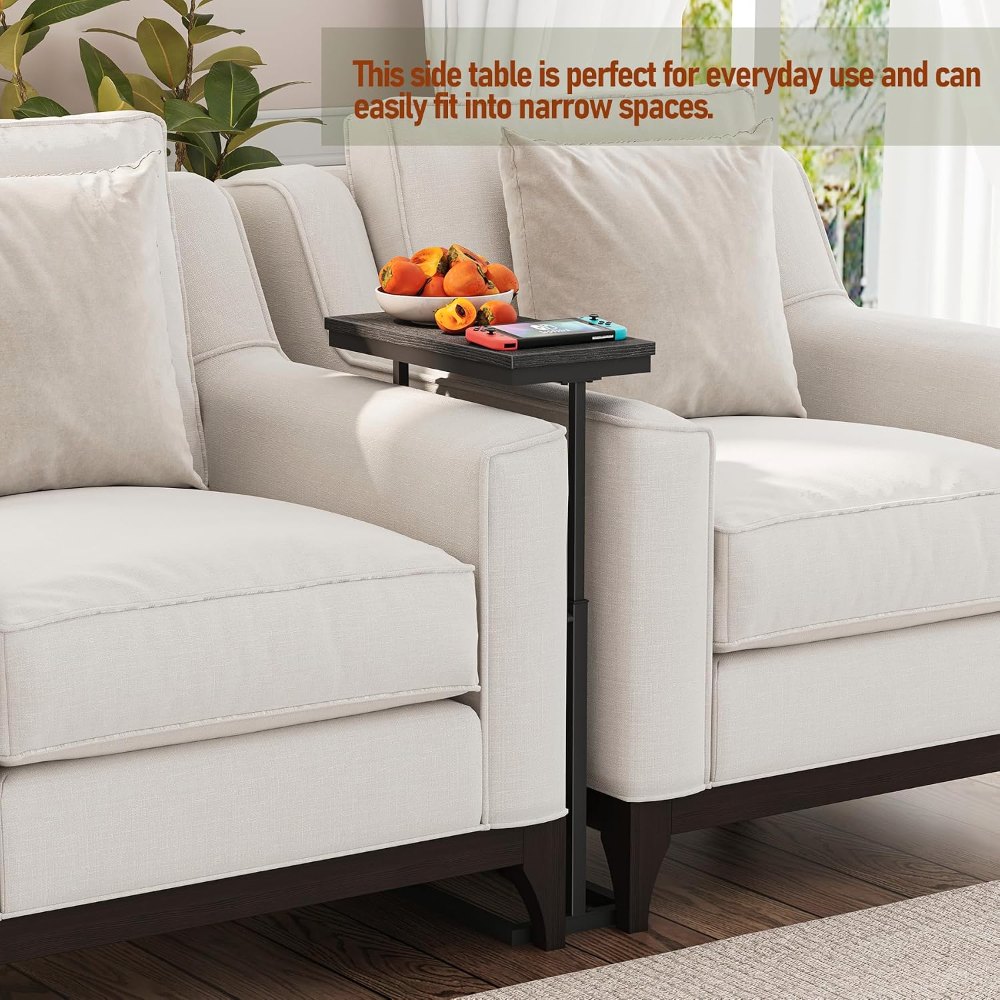 End Table, Black, 7.9" wide, view 5
