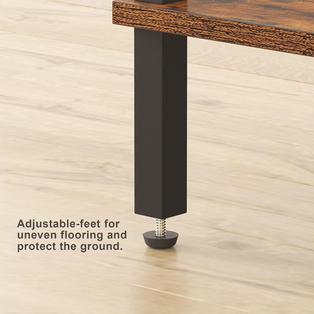 End Table, Brown and Black, detail 8