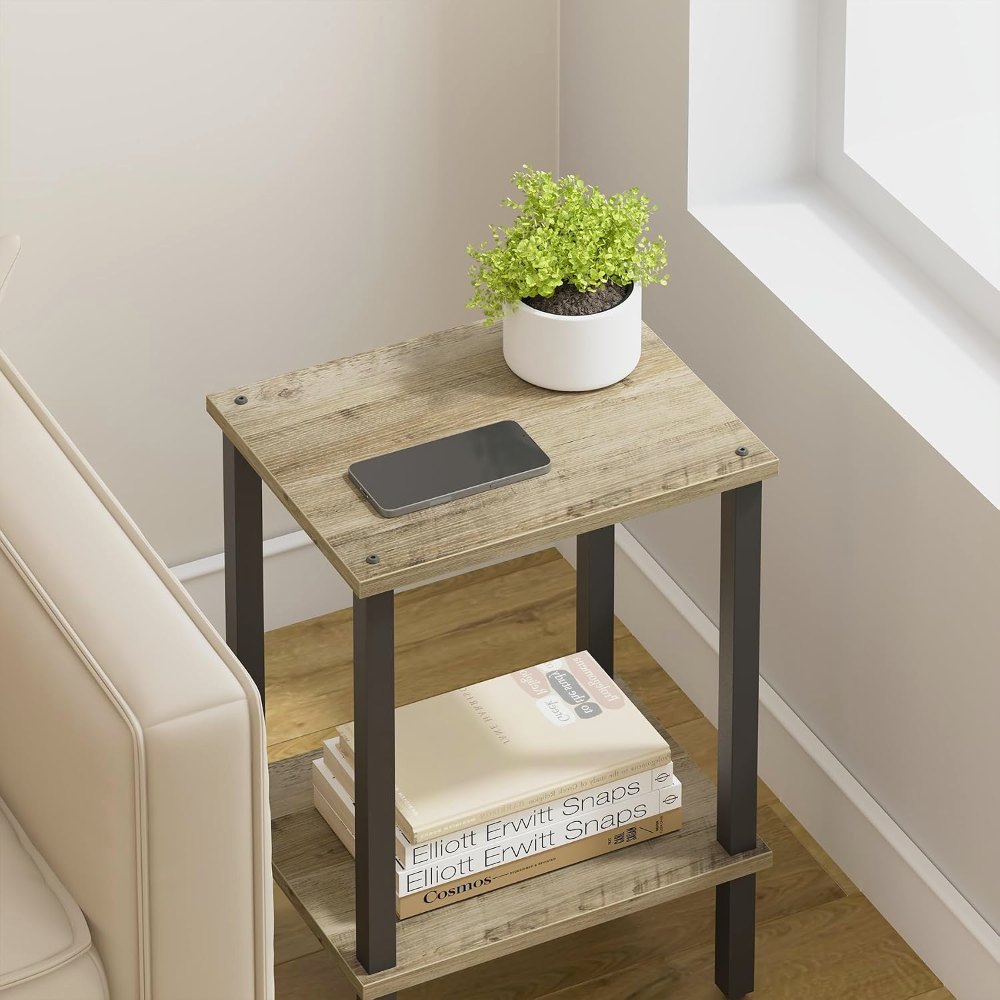 End Table, Greige, 15" wide, view 4