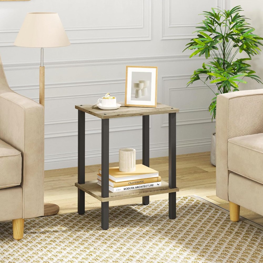 End Table, Greige, 15" wide, view 6