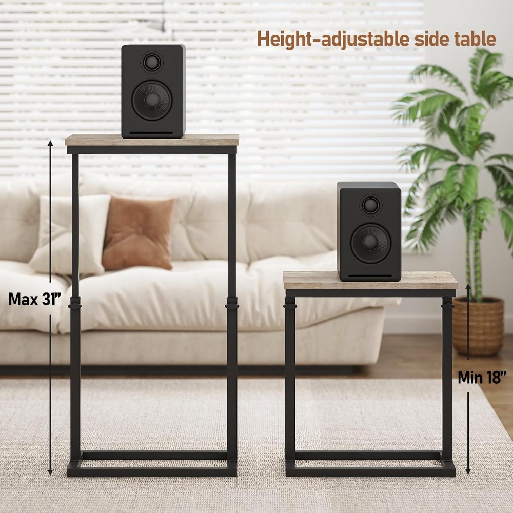 End Table, Greige, 7.9" wide, view 2