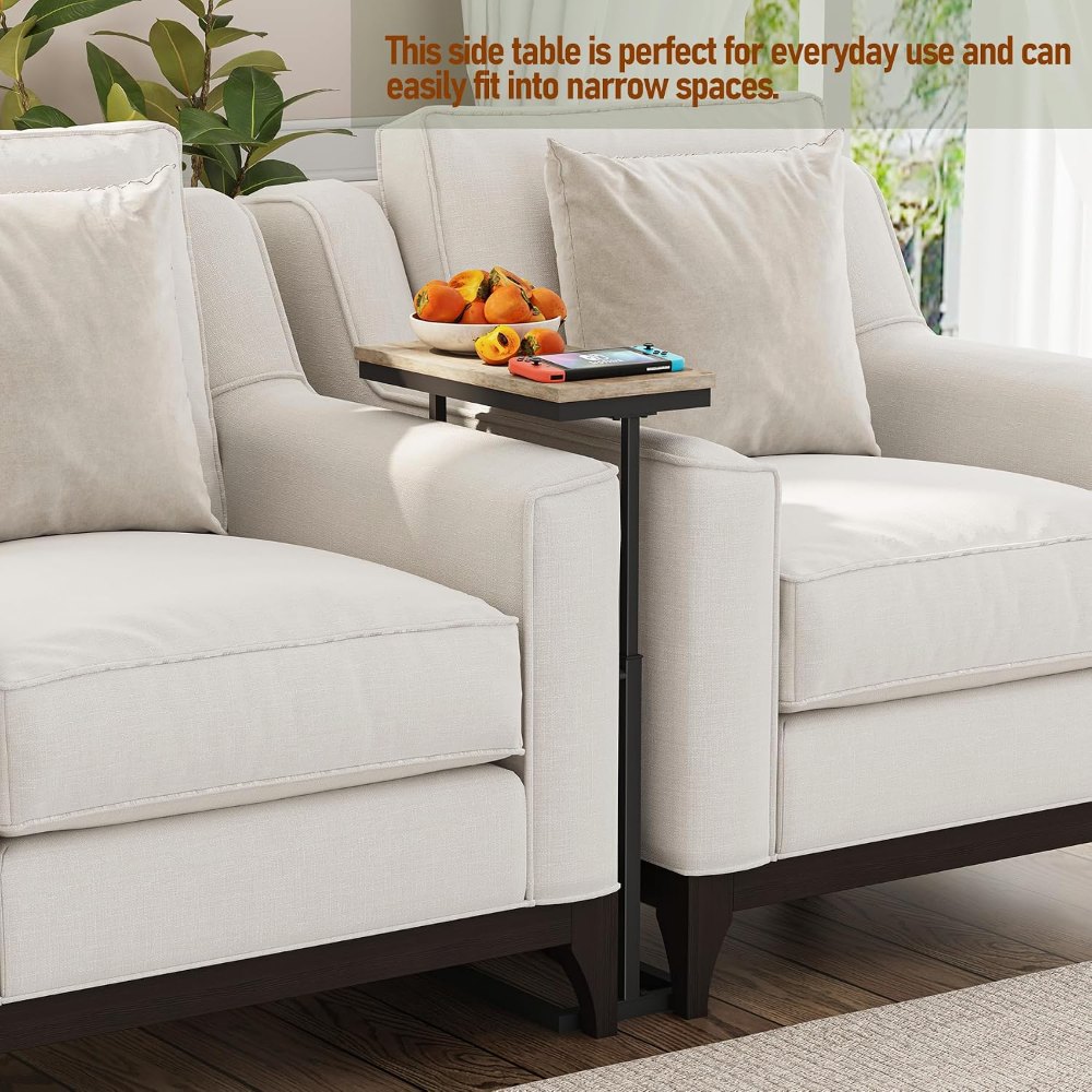 End Table, Greige, 7.9" wide, view 4
