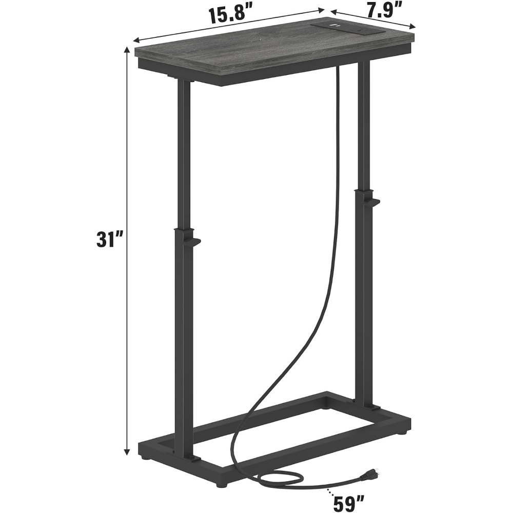 End Table, Grey, detail 8