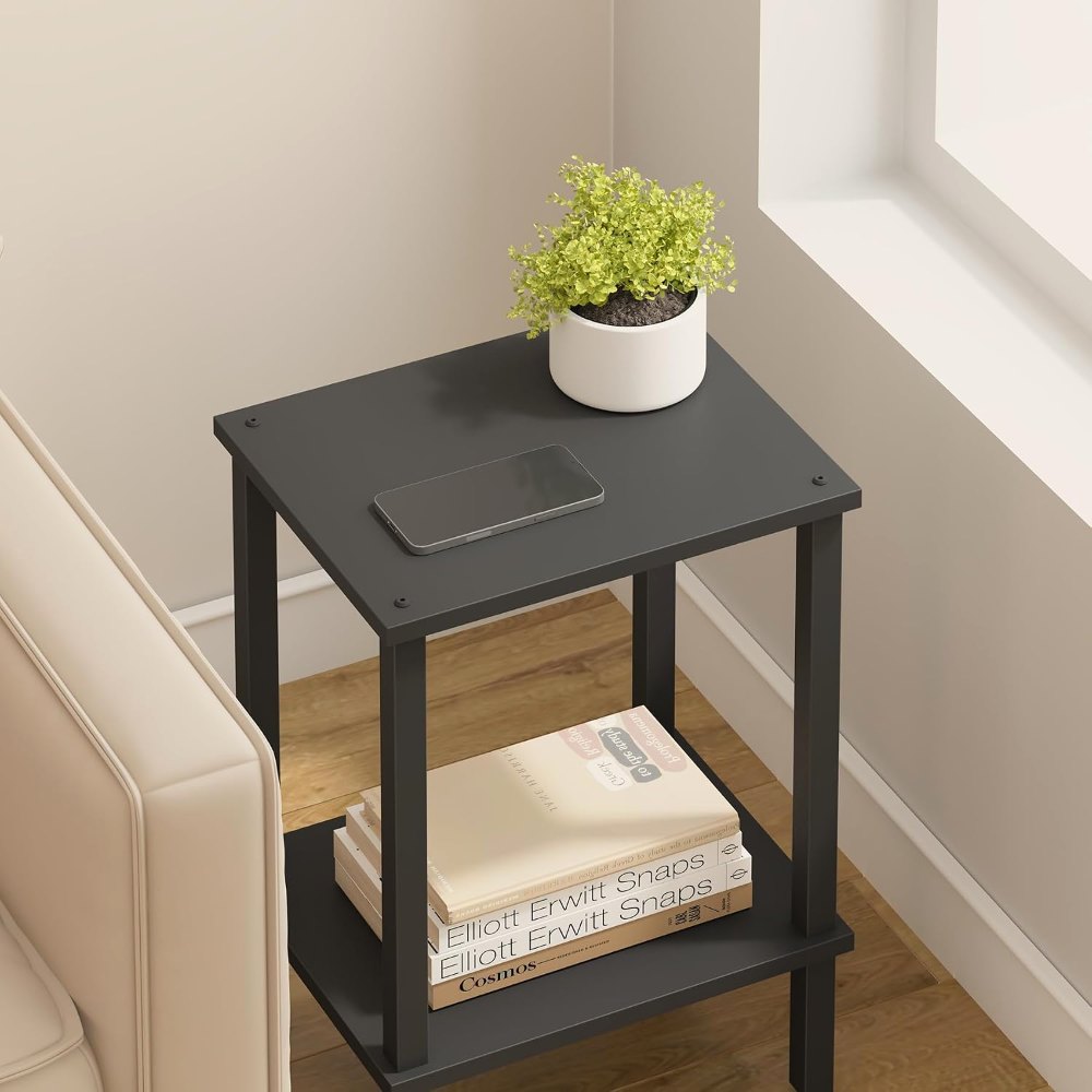 End Table, Set of 2, Black, view 8