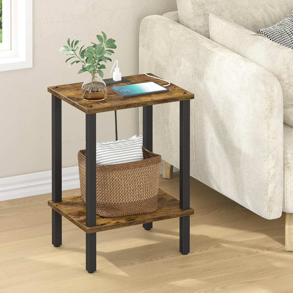 End Table, Set of 2, Brown, view 2