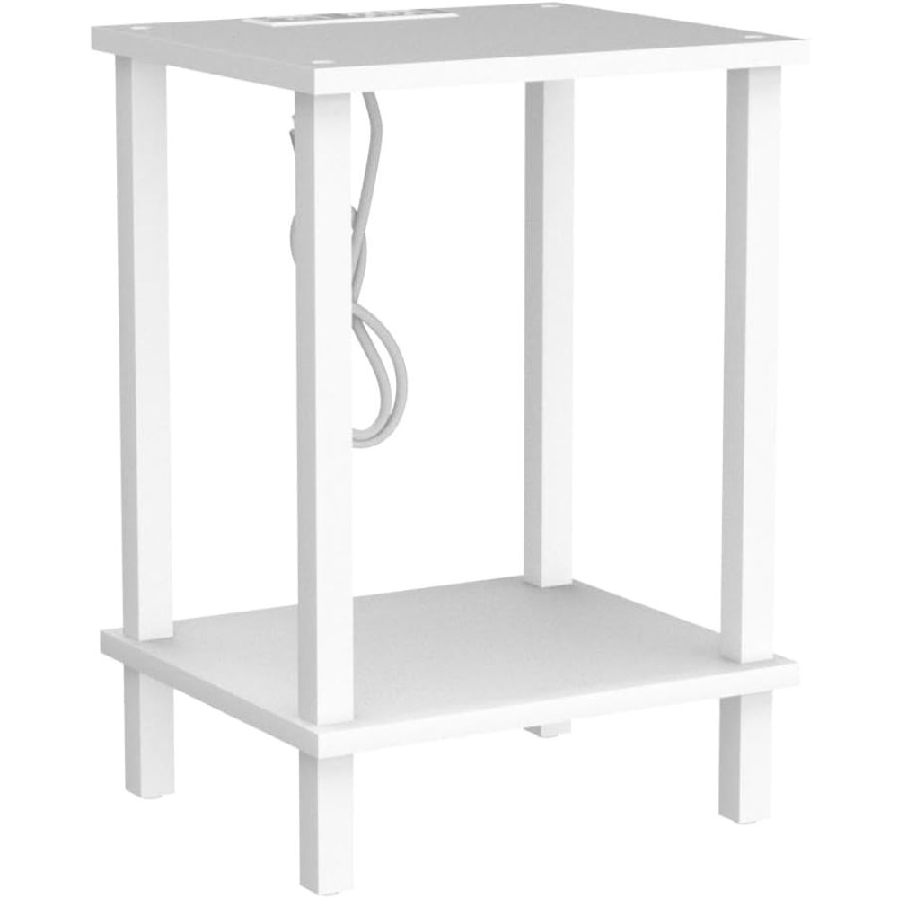 End Table, Set of 2, White, view 5