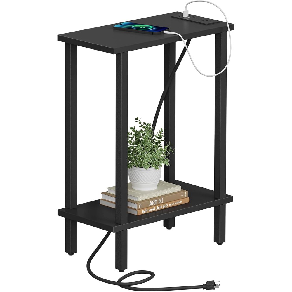 Narrow Side Table, Black