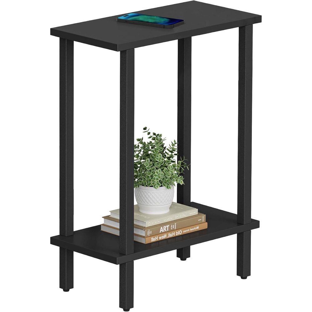 Narrow Side Table, Brown, 15.8" wide, view 8