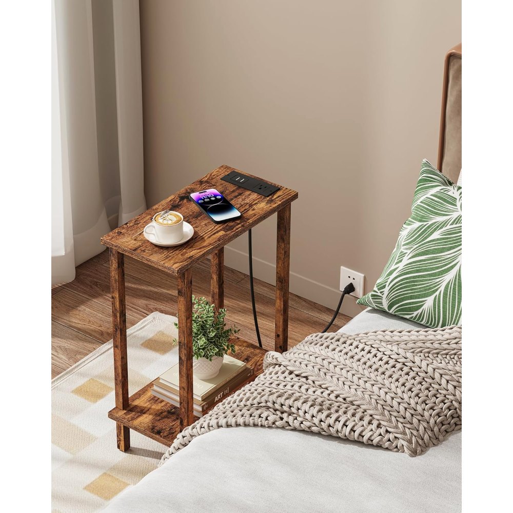 Narrow Side Table, Pure Brown, view 3