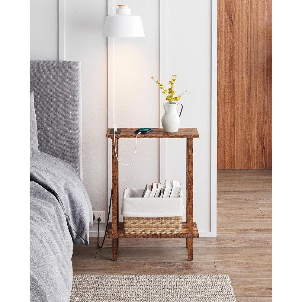 Narrow Side Table, Pure Brown, view 5