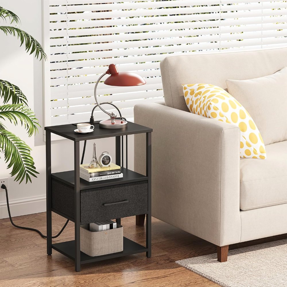 Nightstand, Black, view 2