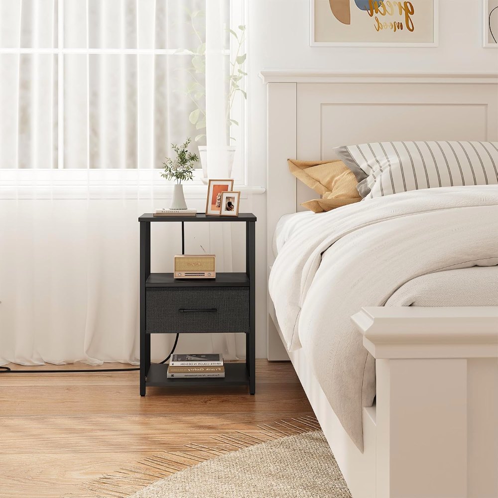 Nightstand, Black, view 7