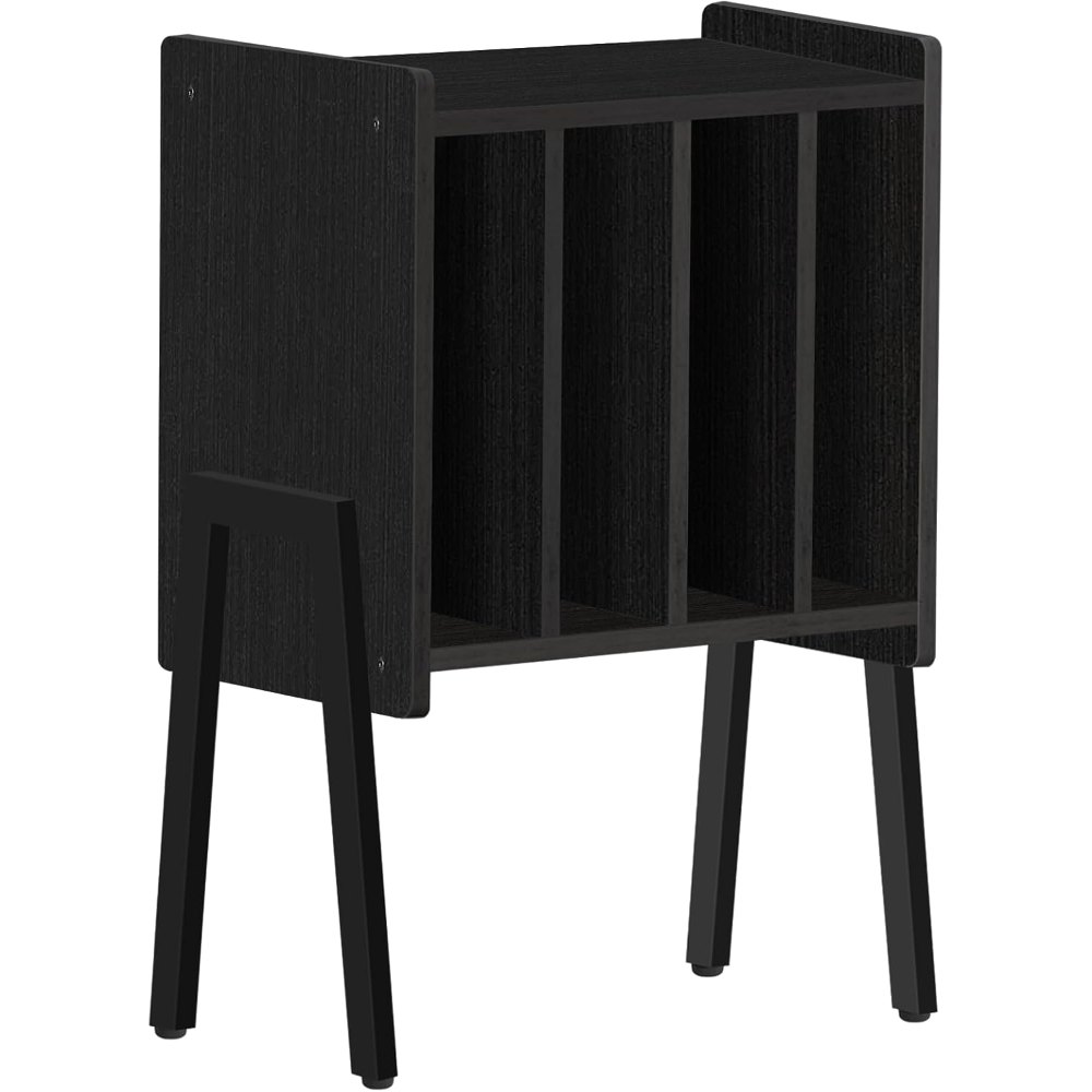 Record Player Stand, Black, view 7