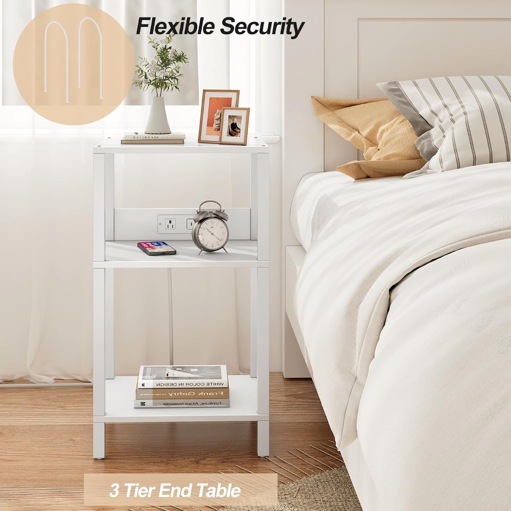 Record Player Stand, White, view 5