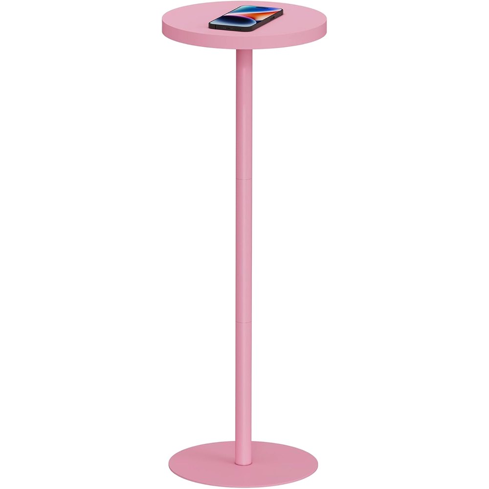 Tall Round Side Table, Pink, detail 8
