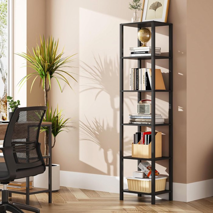 Bookshelf, Narrow, Black